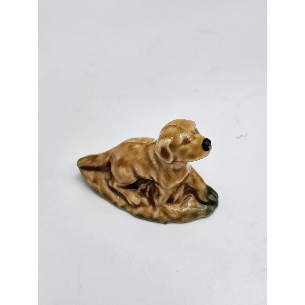 Vintage Wade England Retriever Puppy Dog Mini Tiny‎ Porcelain Figure Figurine